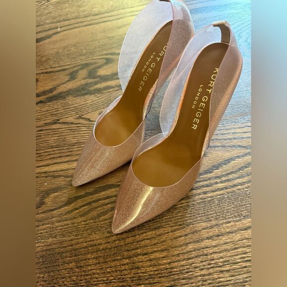 NWOT Kurt Geiger PINK CLEAR pumps Size 6 - Picture 7 of 10